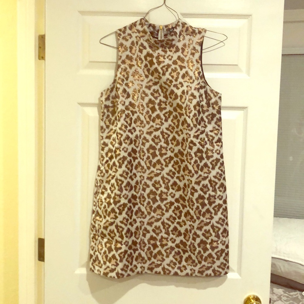 Leopard sleeveless dress